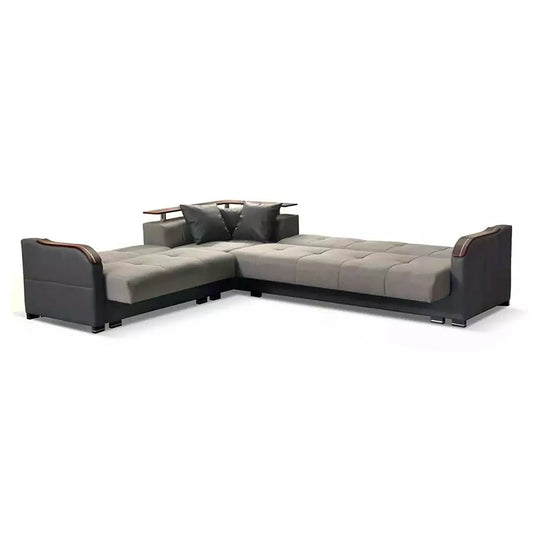 FUTURO BROWN CORNER SOFA BED