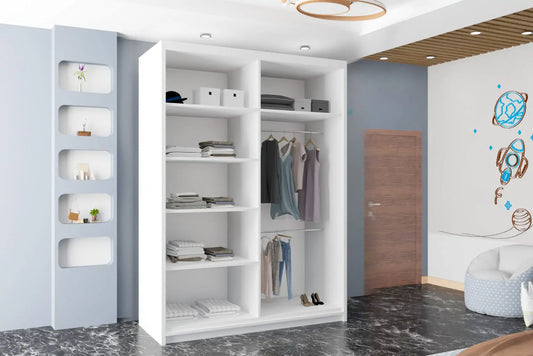 Sliding Full Mirror Door Wardrobe