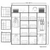 California Sliding Wardrobe - Black, White, Gray