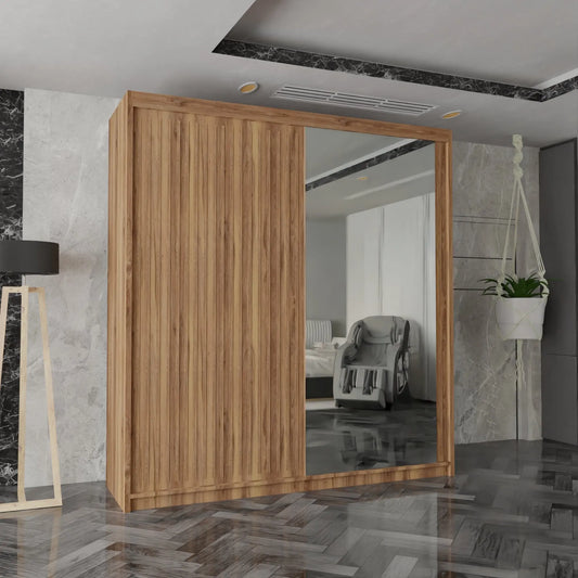 Royal Wardrobe Black, Grey ,Oak And White