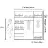 Chicago All Color Sliding Wardrobe Including -250cm