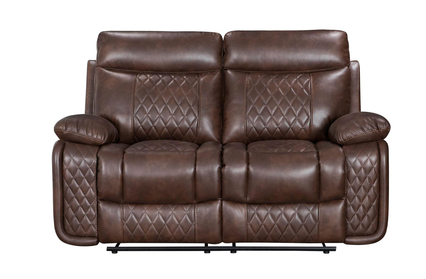 Atlanta Leather Recliner Sofa - 2 Seater - Tan