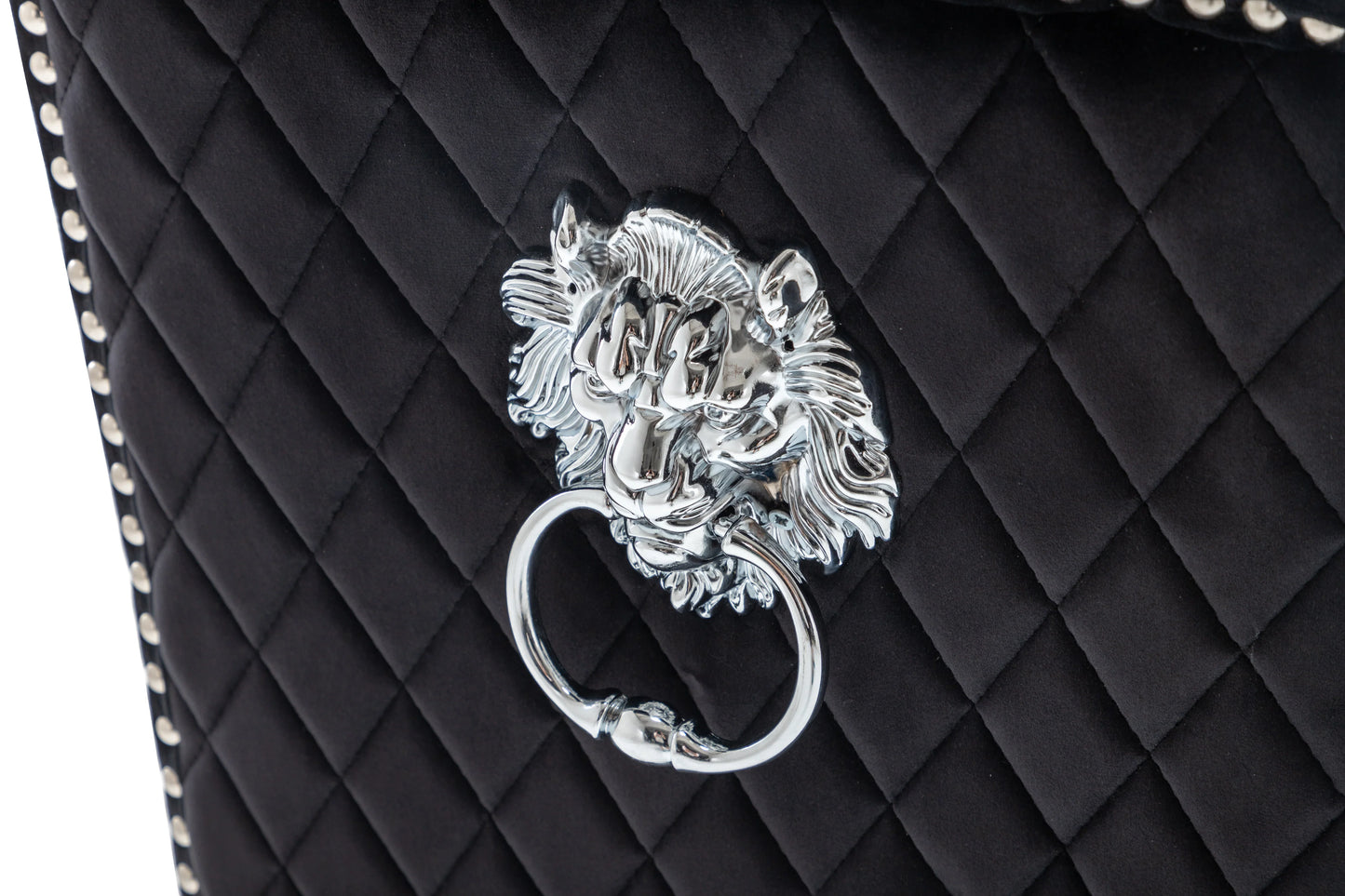 Viola Velvet Upholstered Lion Knockerback Dining Chair
