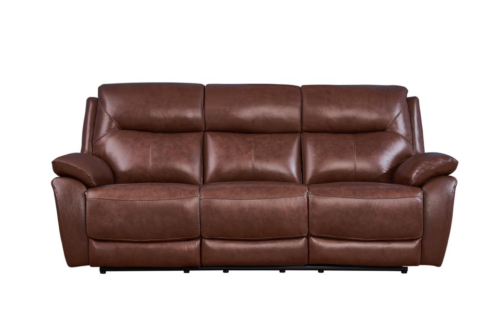 Rimini Leather Recliner Sofa Set - 3 Seater, 2 Seater, Armchair - Tan