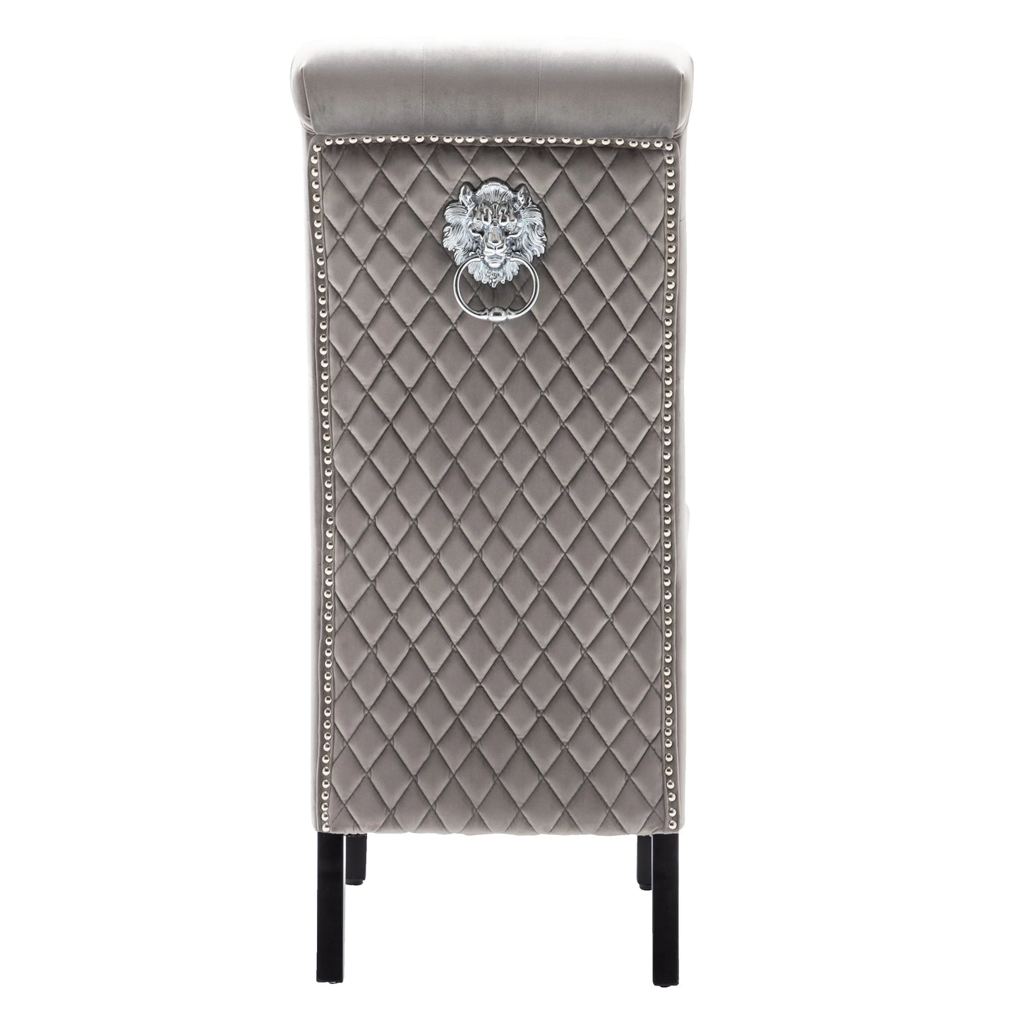 Viola Velvet Upholstered Lion Knockerback Dining Chair