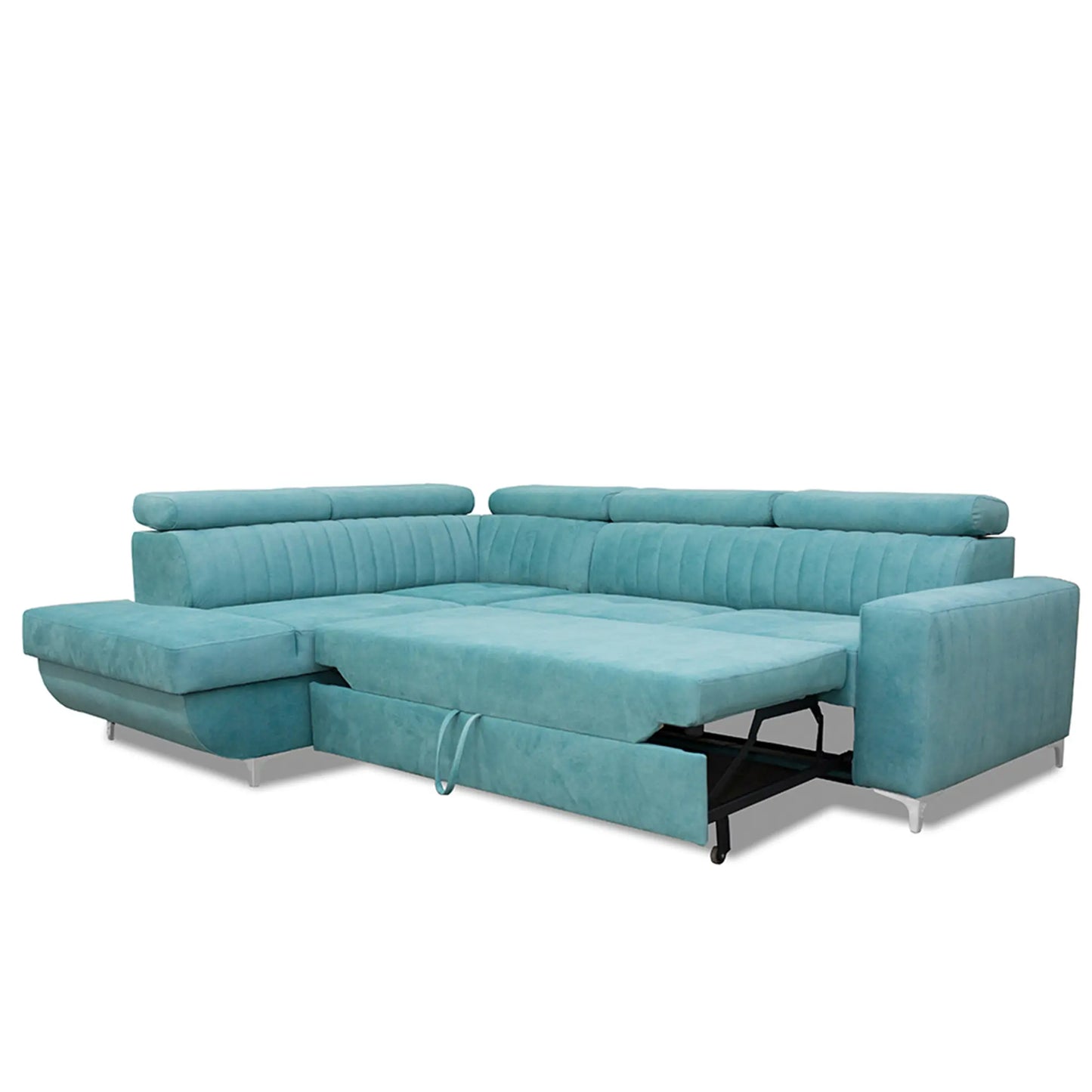 HOUSTON SOFA BED - Black, Blue, Green, Grey, Sky Blue, Camel Brown, Light Pink, Mustard