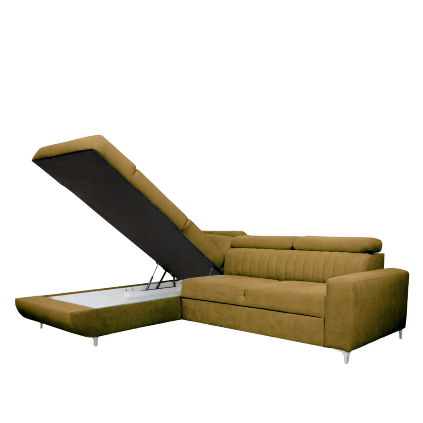 HOUSTON SOFA BED - Black, Blue, Green, Grey, Sky Blue, Camel Brown, Light Pink, Mustard
