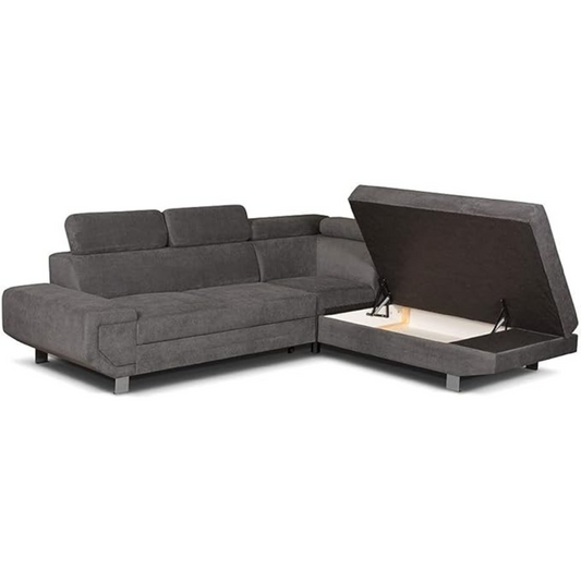 Artic Sofa bed with storage Left Hand/ Right Hand Facing Corner/ Grey