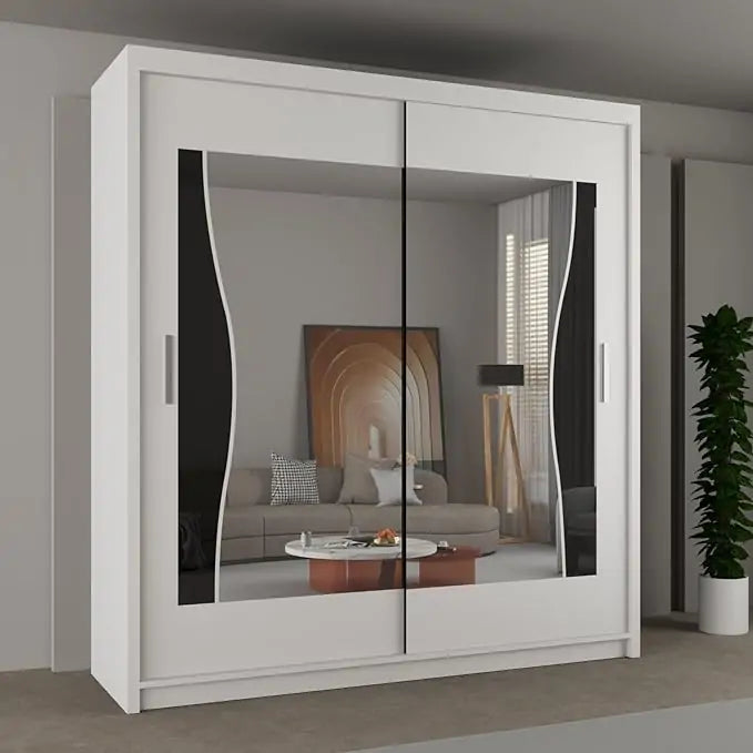 Batumi Wardrobe - Black, White, Grey, Oak - 120cm, 150cm, 180cm, 203cm