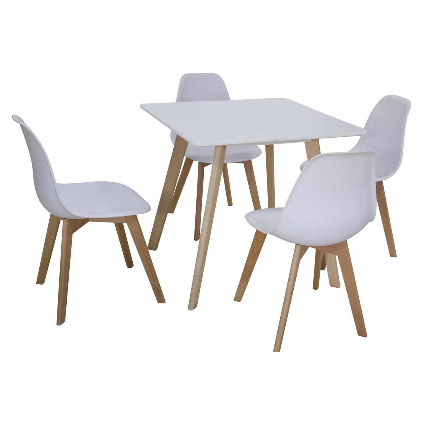 Belgium Dining Table and Chairs Set - Small & Medium - White or Black