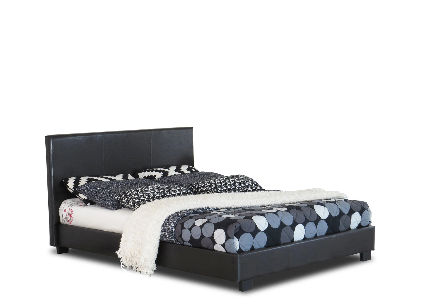 FAUX LEATHER bed Double frame