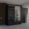 Sycylia Wardrobe - Black, Grey, White