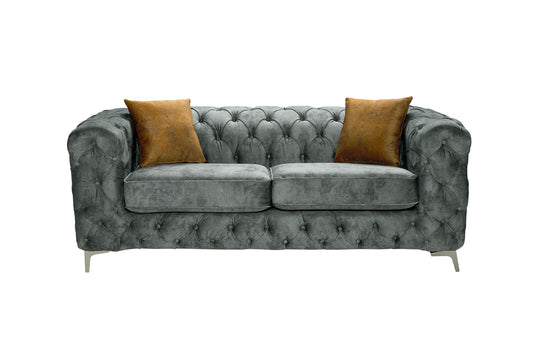 Dakota Button-Tufted Sofa & Armchair Set (3+1+1)