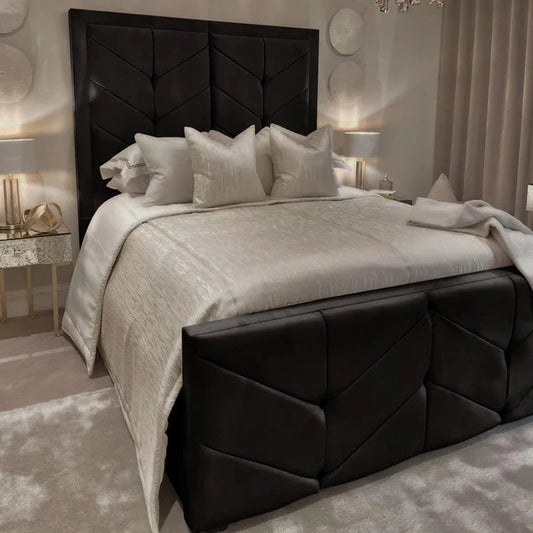 Dallas Velvet Bed - Storage/Non Storage