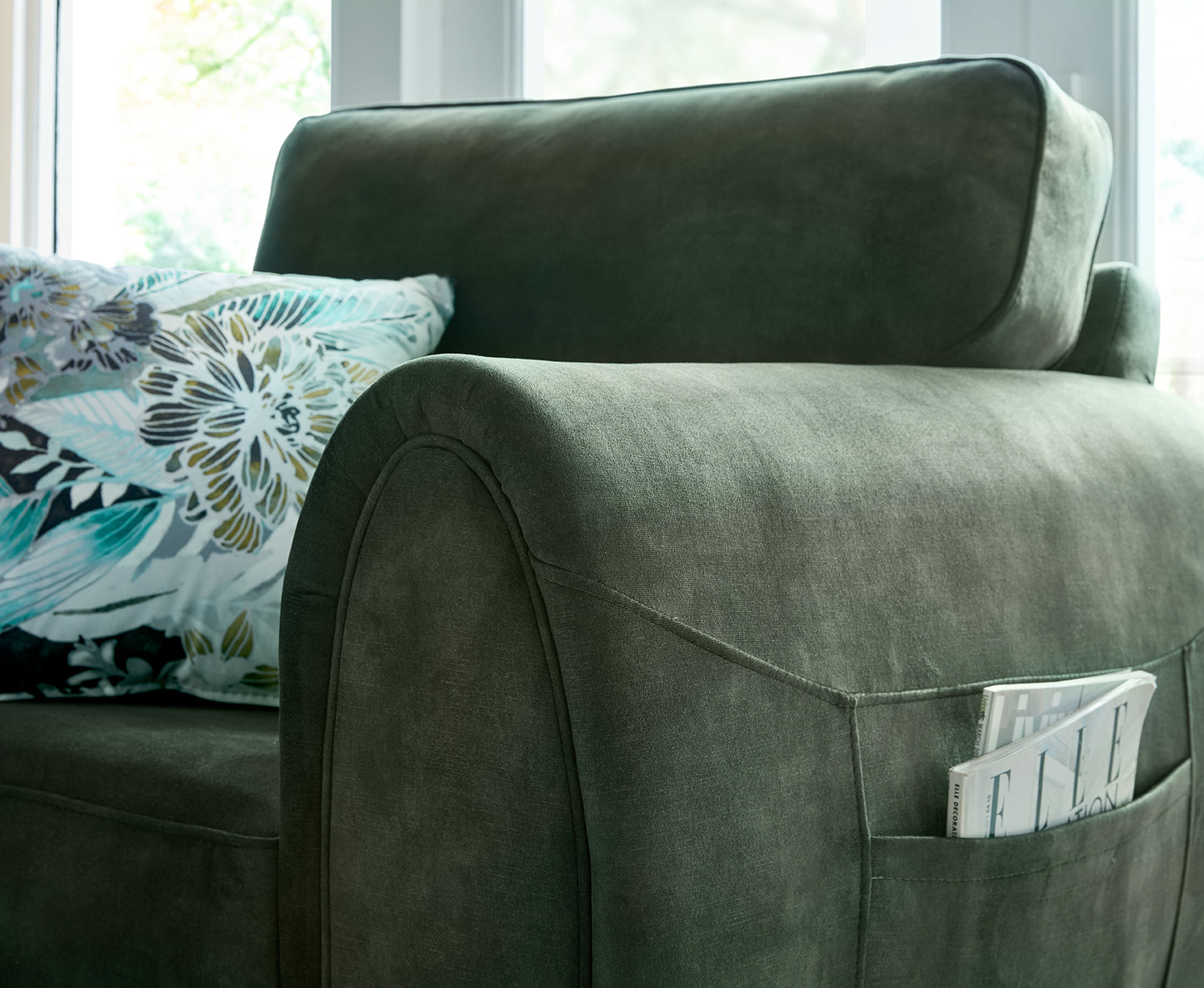 Denver 3-Seater Sofa & Armchair with Storage Pockets