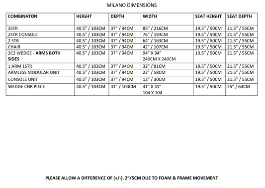 Milano Recliner Corner Sofa - Taupe Fabric - 2C2