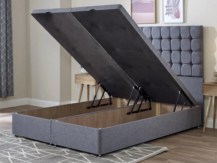 Divan Velvet Tufted Storage Bed