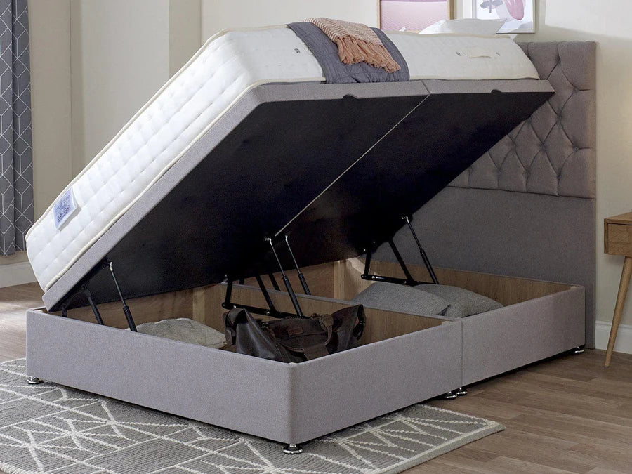 Divan Velvet Tufted Storage Bed