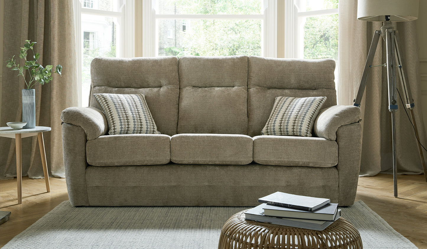 Dynasty Sofa 3-Seater (2 & 3 Cushion Styles)
