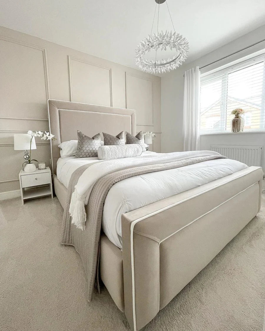 HamptonVelvet Bed - Storage/Non-Storage