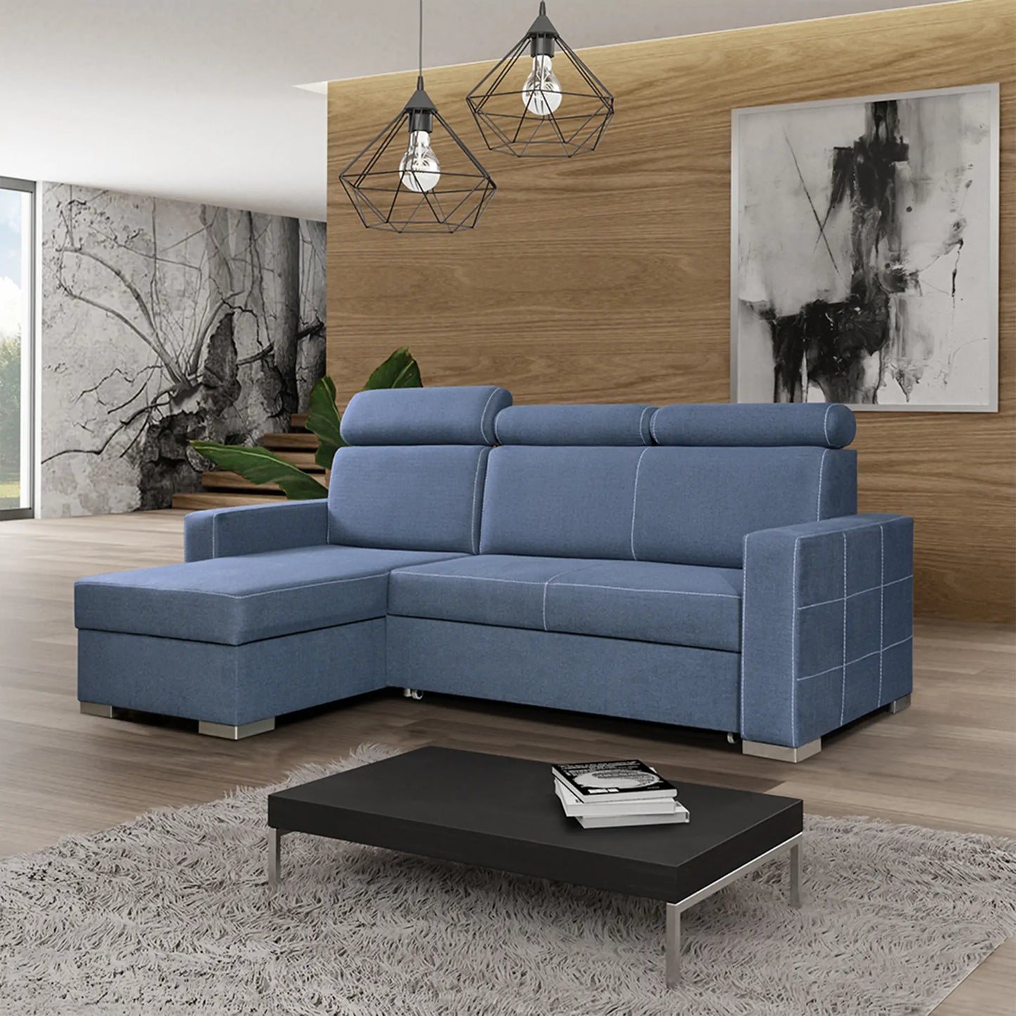 HOLLI SOFA BED - Black, Blue, Green, Grey