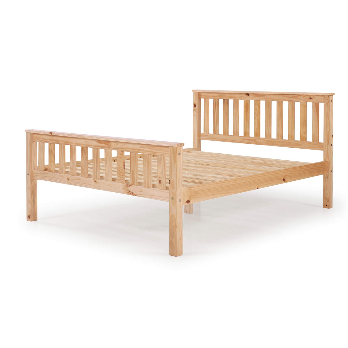 Manila HFE Pine Bed - Single, 4-Foot, Double, King Size - Antique & White