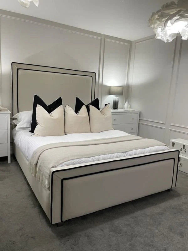 HamptonVelvet Bed - Storage/Non-Storage
