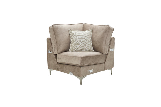 Mayfair Corner Chaise Sofa and storage footstool