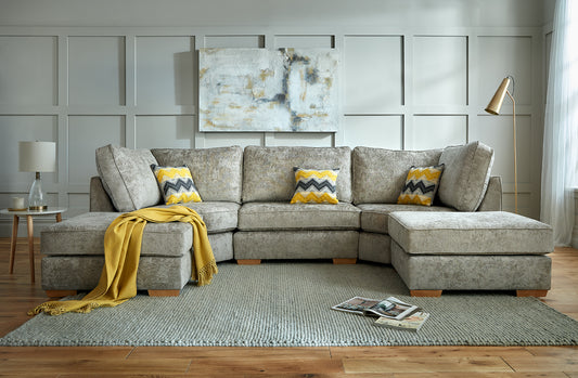 Nova Grey Modular Corner Sofa