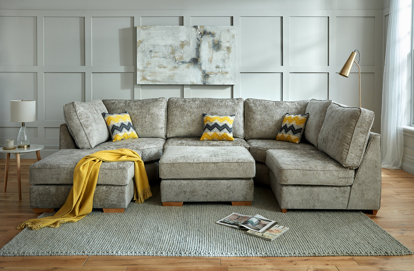 Nova Grey Modular Corner Sofa