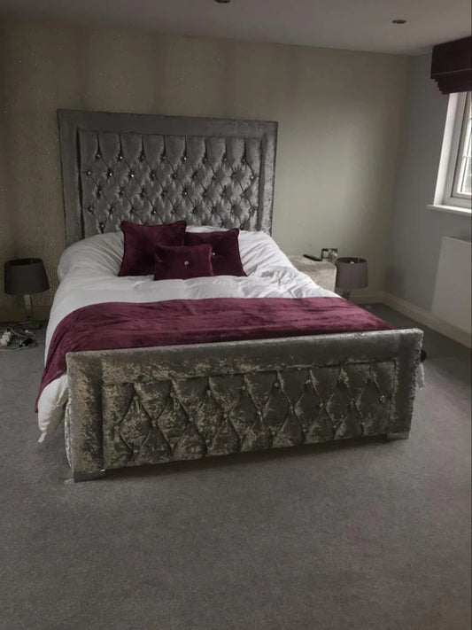 Haven Tufted Velvet Bed - Storage/Non-Storage
