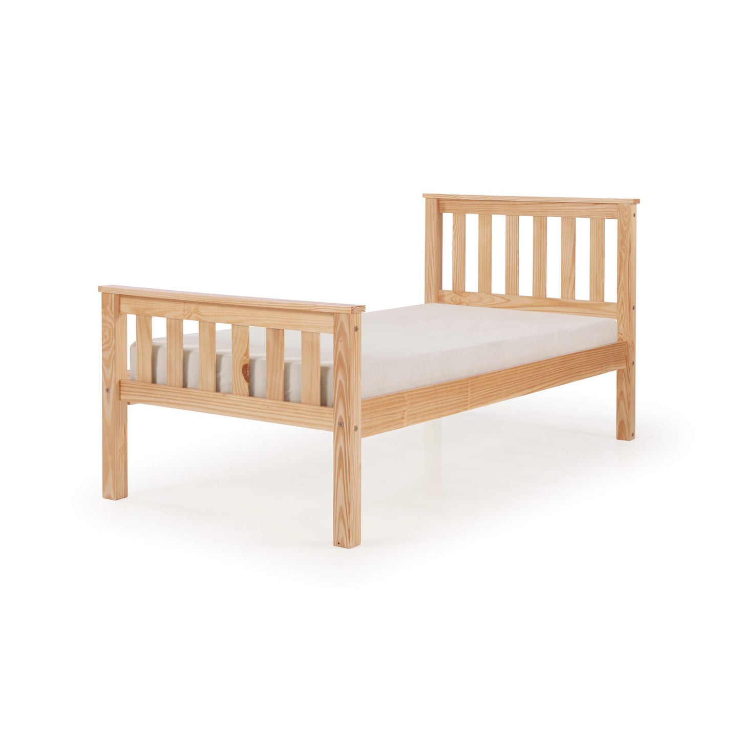 Manila HFE Pine Bed - Single, 4-Foot, Double, King Size - Antique & White