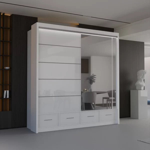 Sycylia Wardrobe - Black, Grey, White