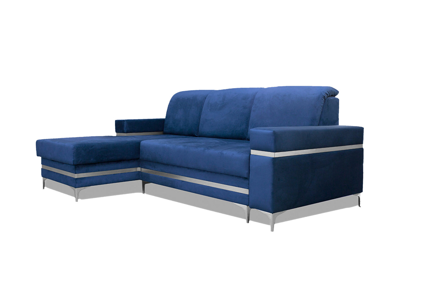 Florence Grey Gold Corner Sofa Bed - Black/Gold, Green&Gold, Grey&Gold, Blue/gold