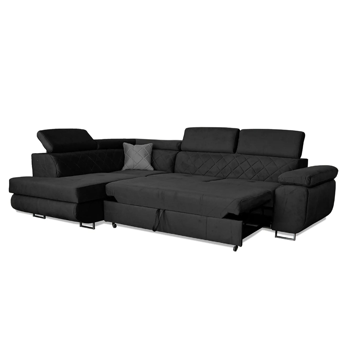 LAGUNA CORNER SOFA - Black, Blue, Green, Grey, Mustard, Silver, Steel