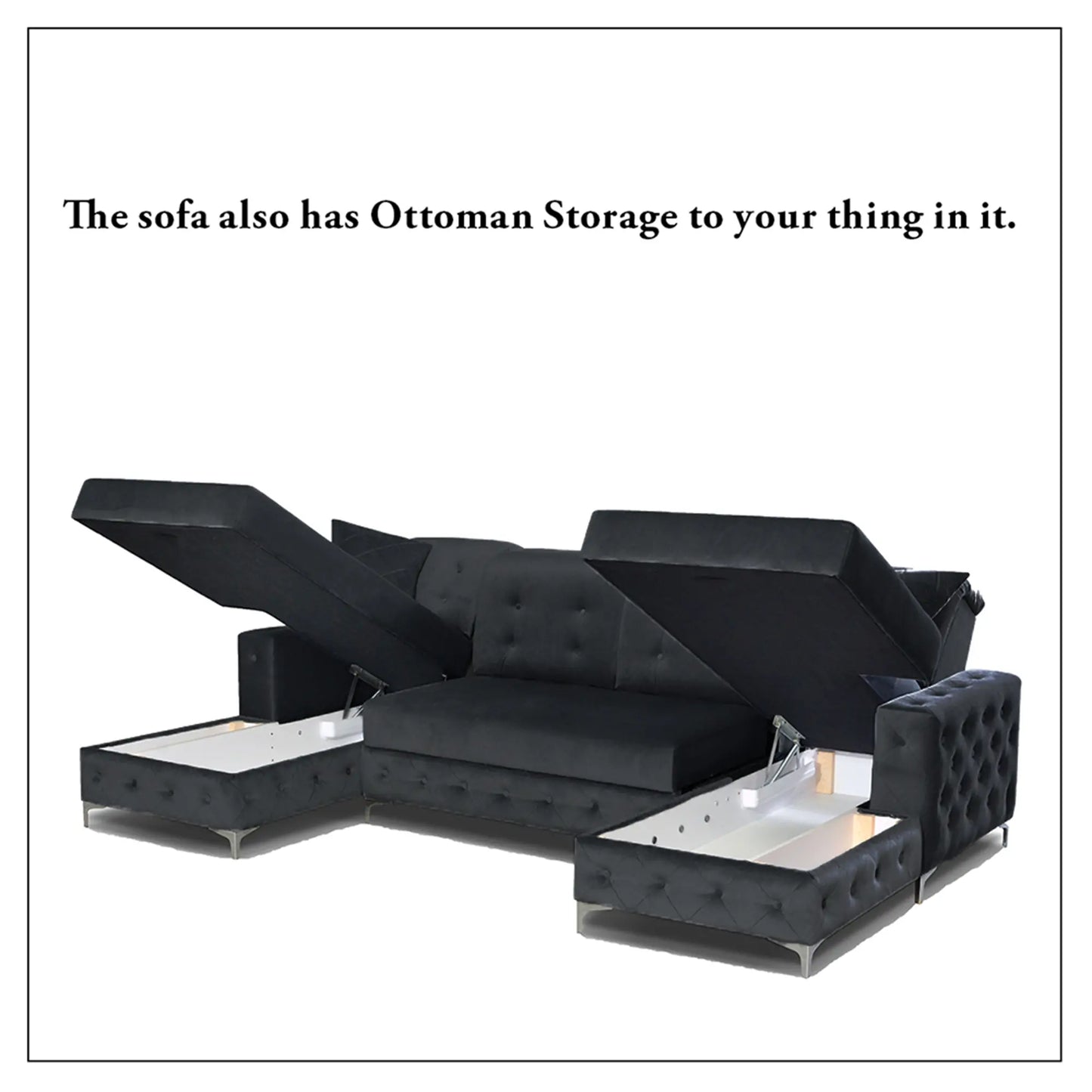 Verso Large Sofa Bed - Black, Blue, Grey, Sky Blue, Light Pink, Mustard, Silver