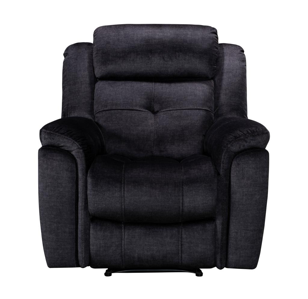 Texas Fabric Recliner Armchair | 1-Seater Recliner | Charcoal