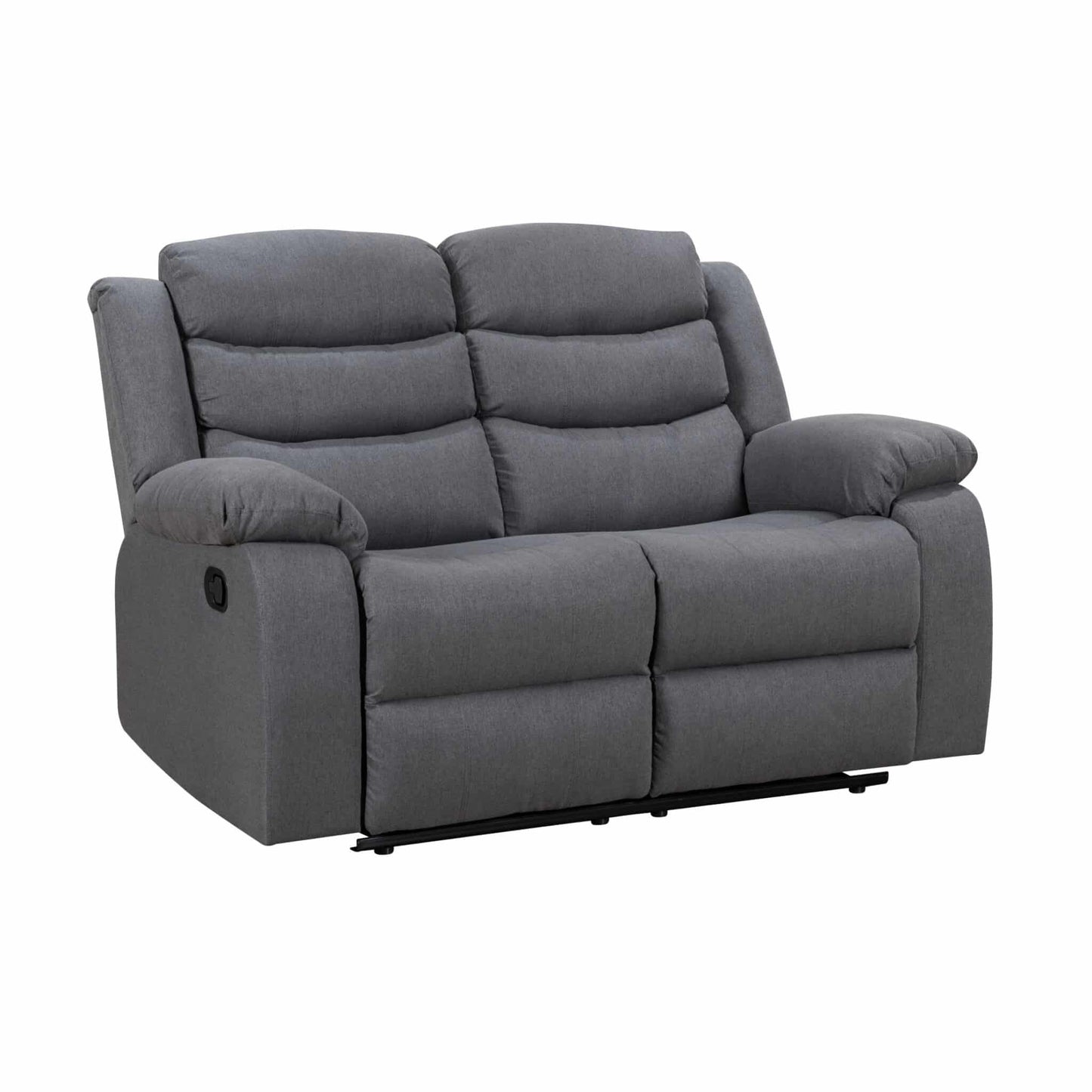 Turin Recliner Fabric - 1, 2 & 3 Seater - Grey Dark, Grey Light