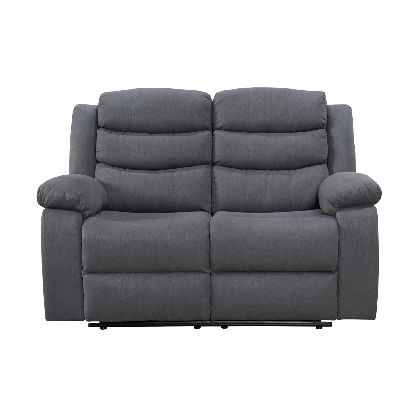 Turin Recliner Fabric - 1, 2 & 3 Seater - Grey Dark, Grey Light