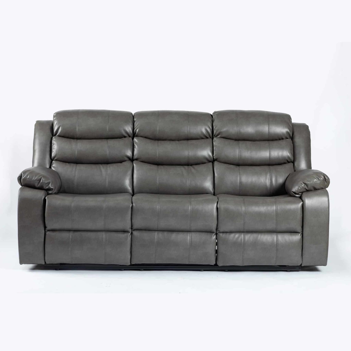 Turin Recliner Leather Aire - 1, 2, 3 Seater - Black, Brow, Grey