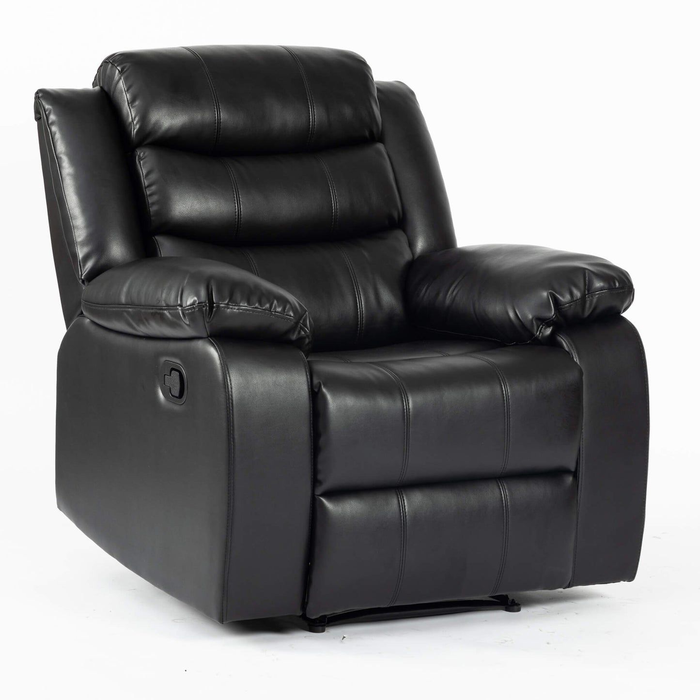 Turin Recliner Leather Aire - 1, 2, 3 Seater - Black, Brow, Grey