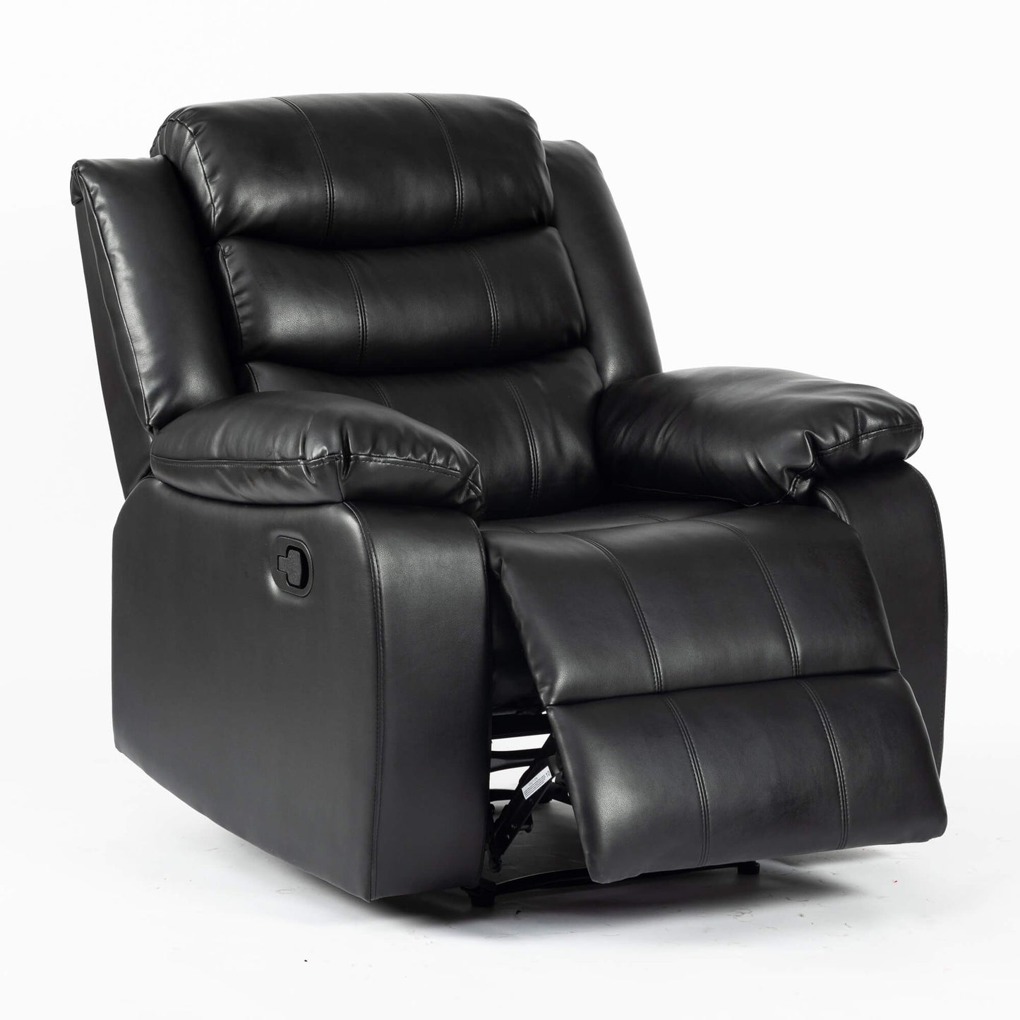 Turin Recliner Leather Aire - 1, 2, 3 Seater - Black, Brow, Grey