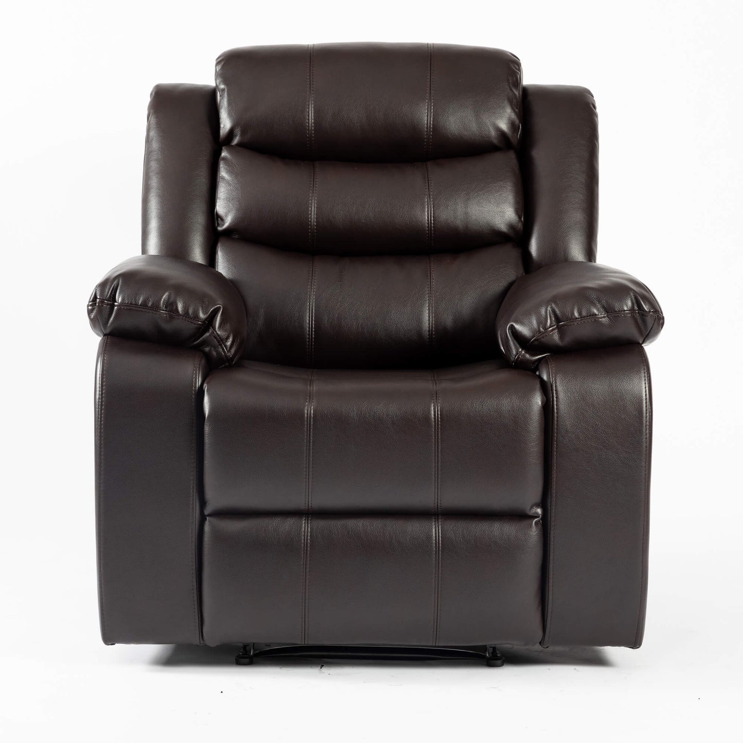 Turin Recliner Leather Aire - 1, 2, 3 Seater - Black, Brow, Grey