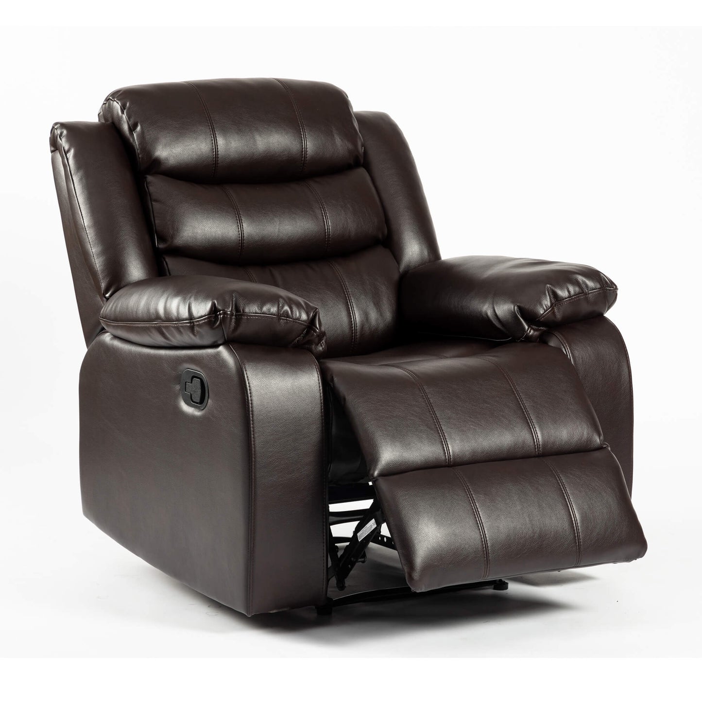 Turin Recliner Leather Aire - 1, 2, 3 Seater - Black, Brow, Grey