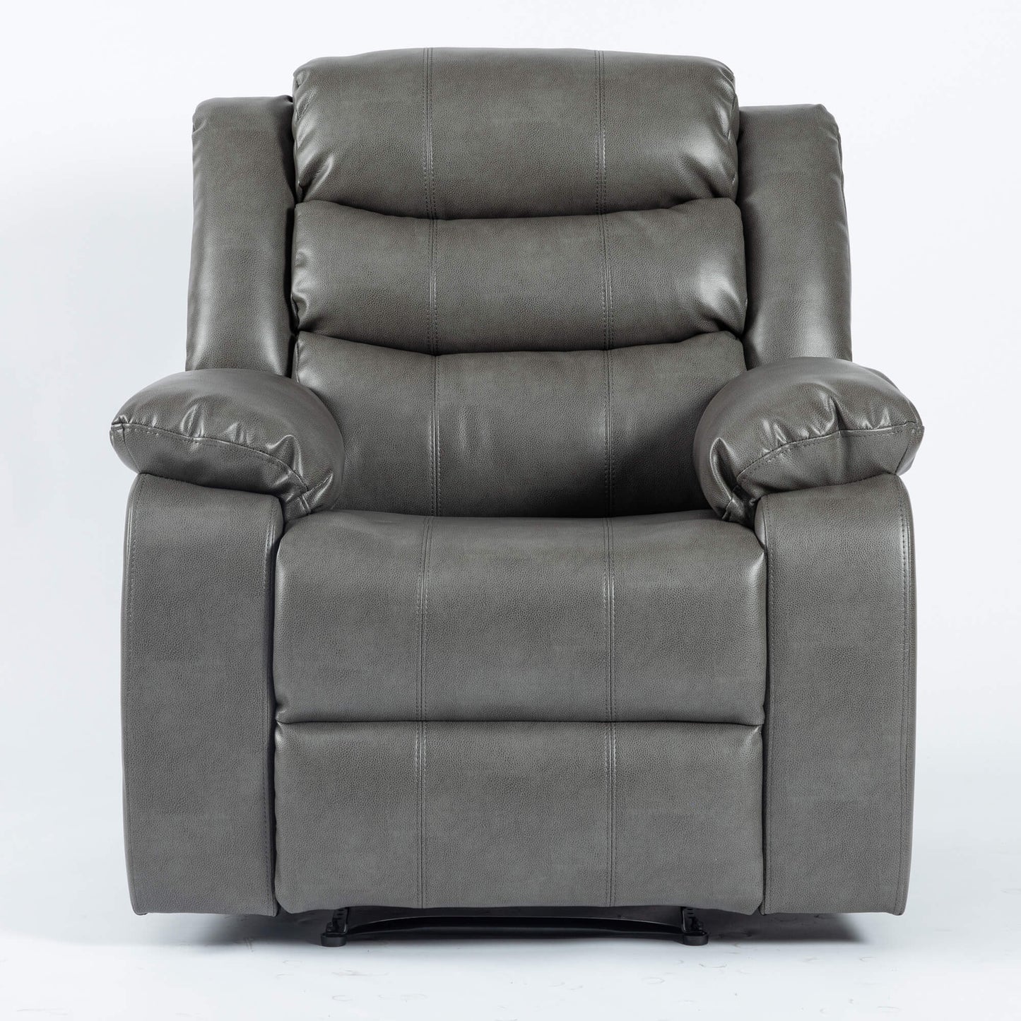 Turin Recliner Leather Aire - 1, 2, 3 Seater - Black, Brow, Grey