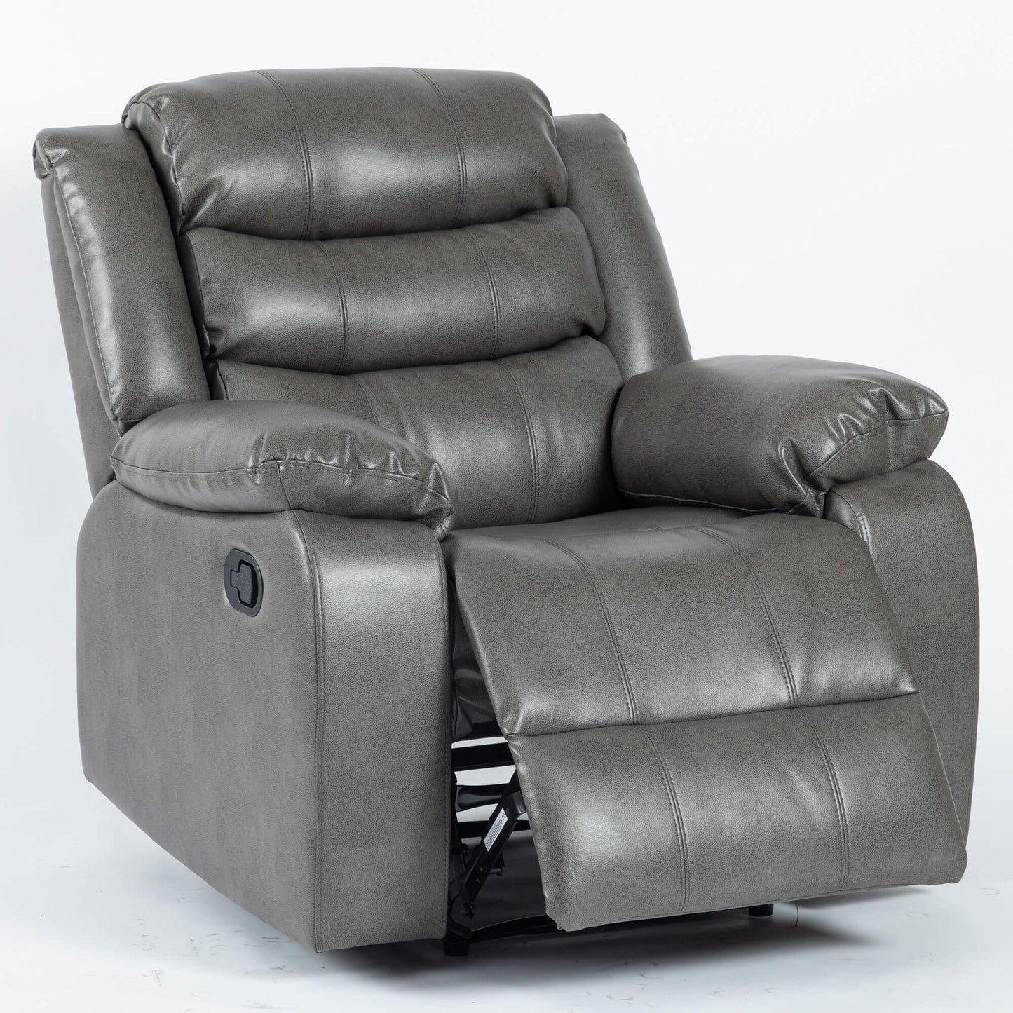 Turin Recliner Leather Aire - 1, 2, 3 Seater - Black, Brow, Grey