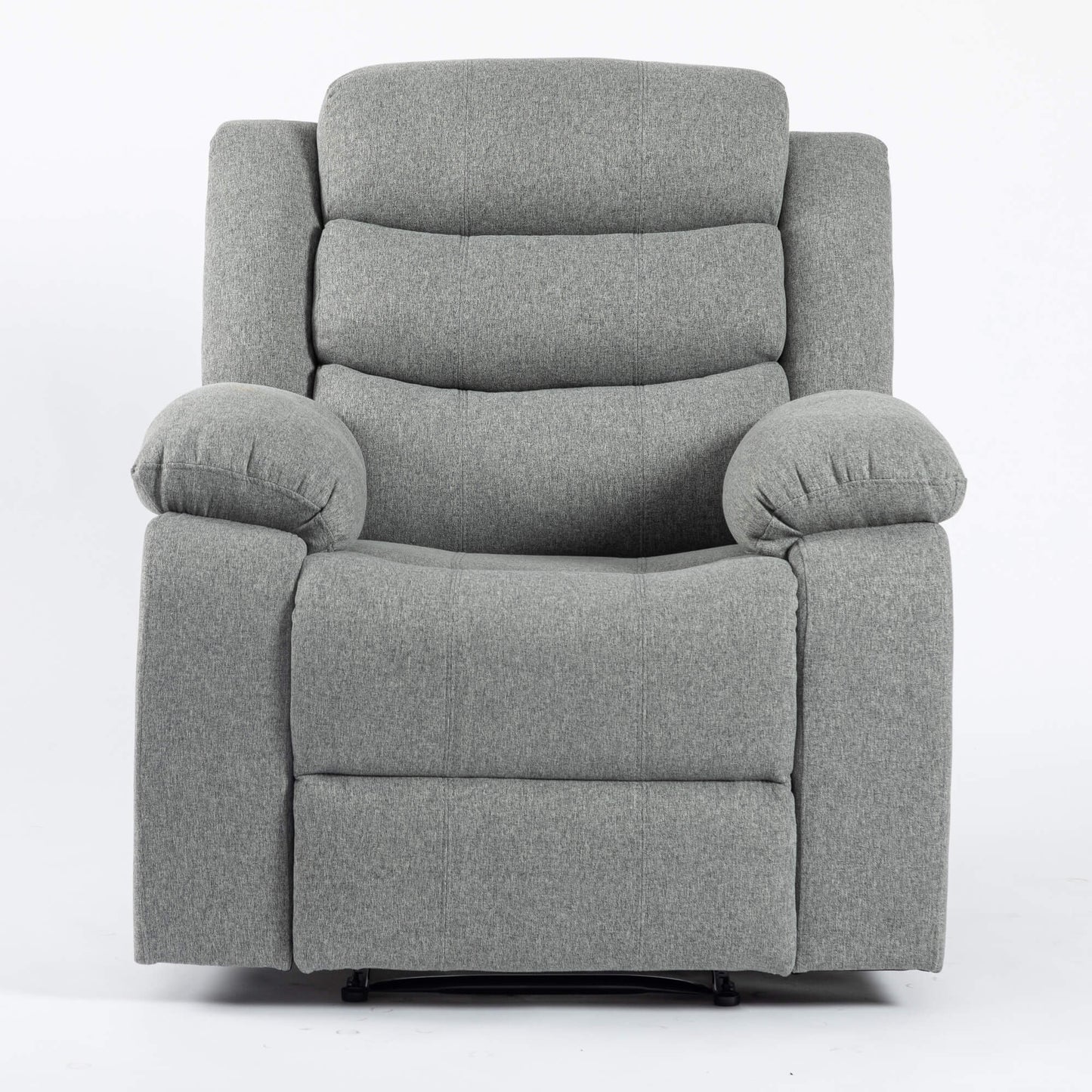 Turin Recliner Fabric - 1, 2 & 3 Seater - Grey Dark, Grey Light