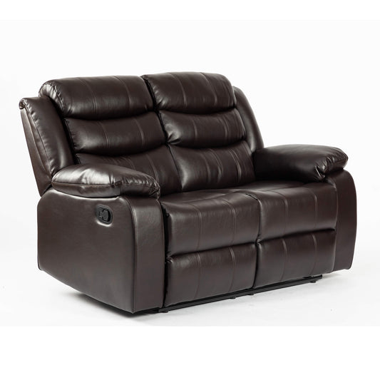 Turin Recliner Leather Aire - 1, 2, 3 Seater - Black, Brow, Grey