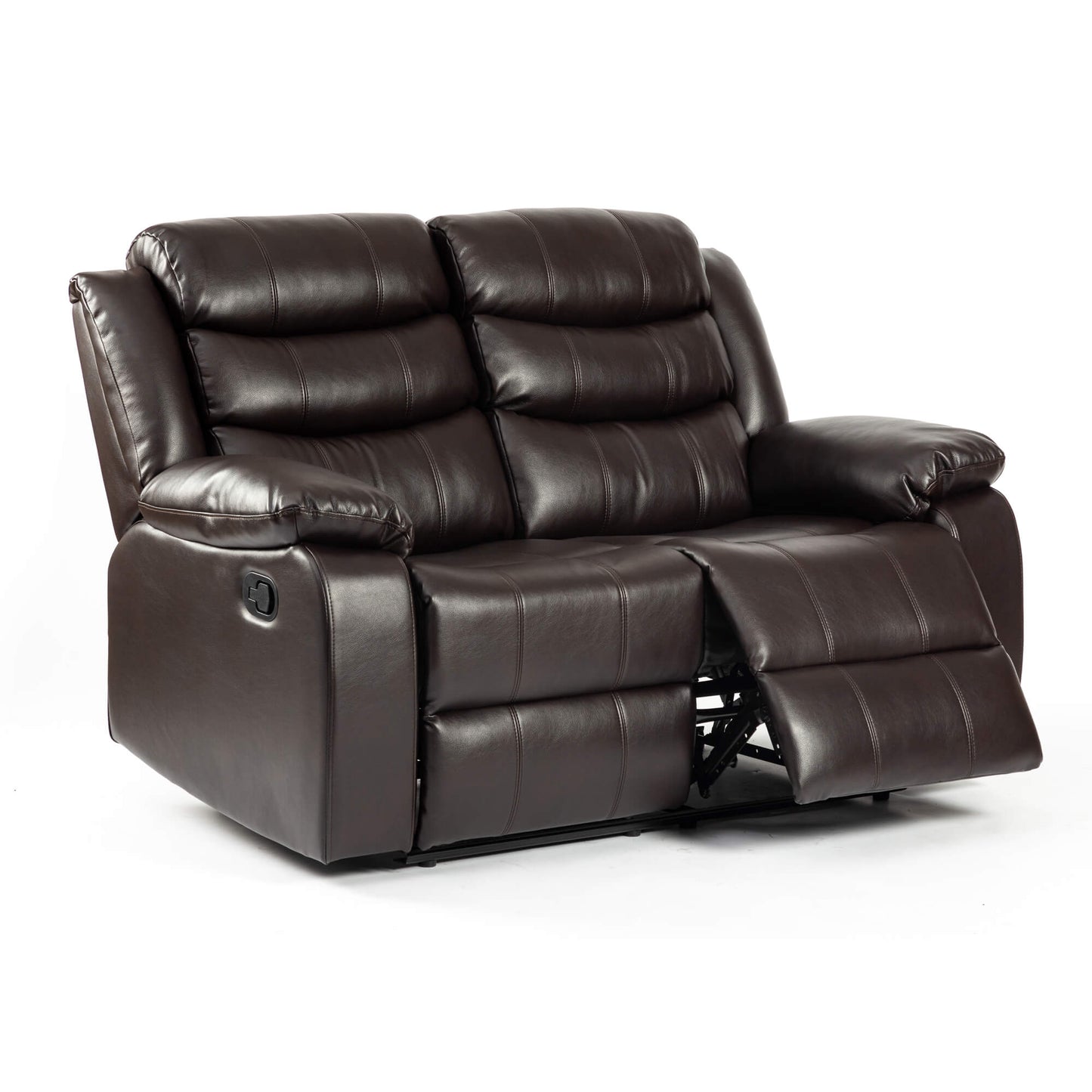Turin Recliner Leather Aire - 1, 2, 3 Seater - Black, Brow, Grey