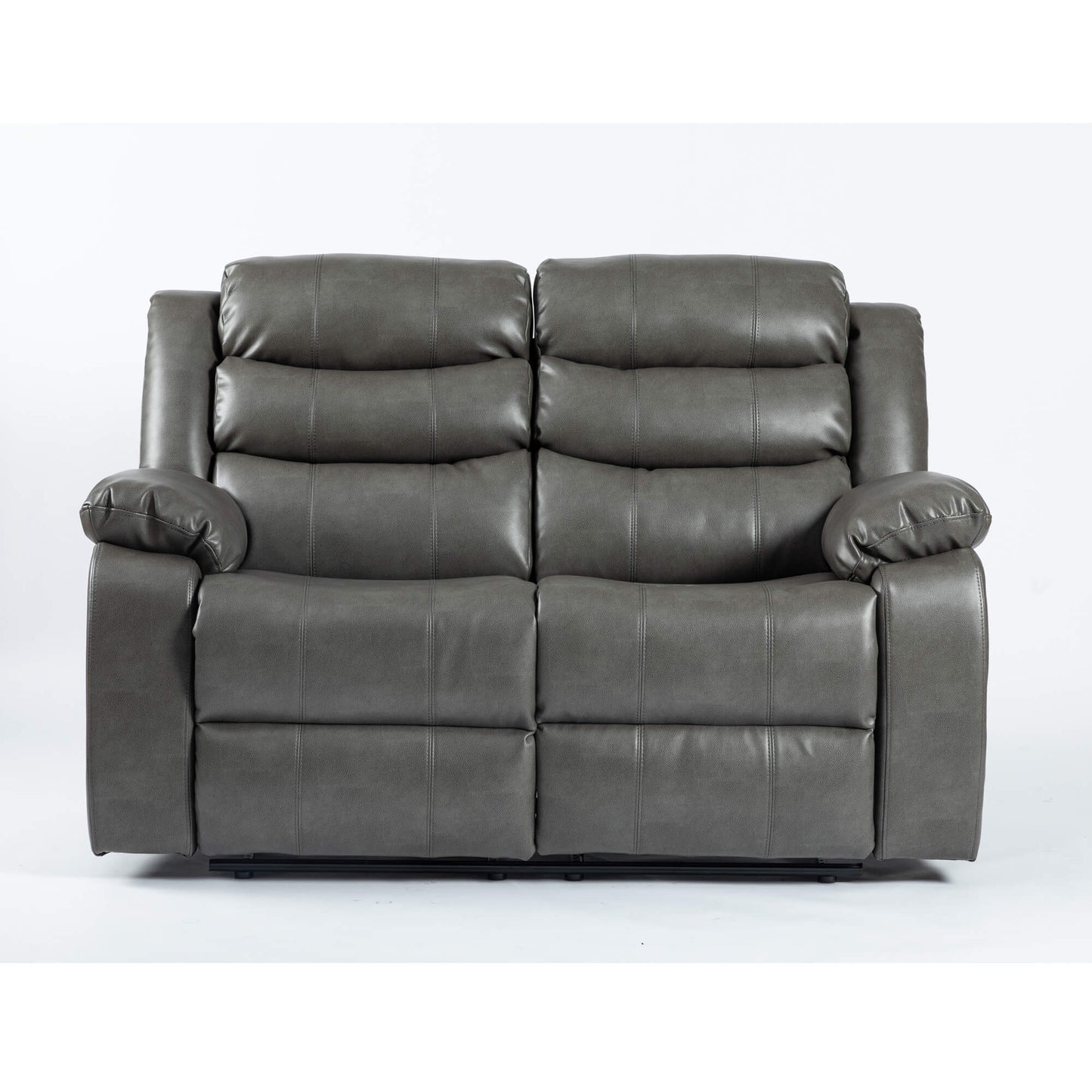 Turin Recliner Leather Aire - 1, 2, 3 Seater - Black, Brow, Grey